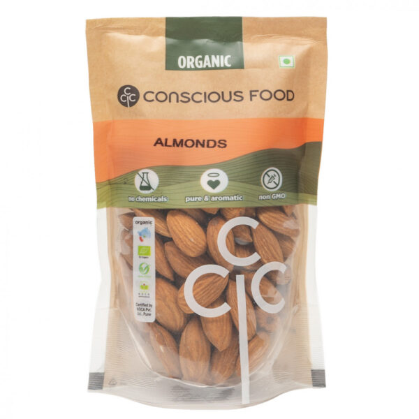 Conscious Food Almonds – 100 Gm