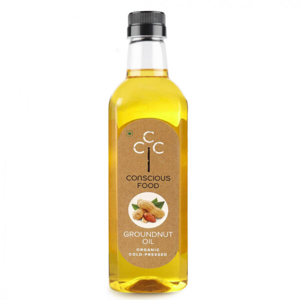 Conscious Food Cold Pressed Groundnut Oil – 1 Ltr