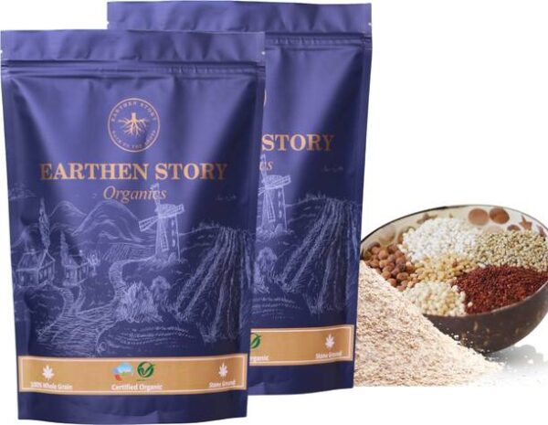 Earthen Story Organic Multigrain Atta / Flour with 40% ...