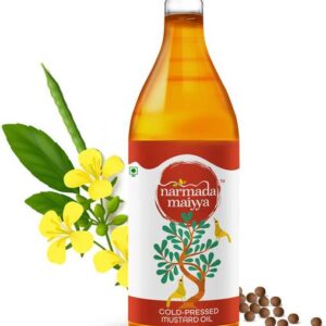 Narmada Maiyaa Cold Pressed Mustard Oil 1 Litre, Natura...