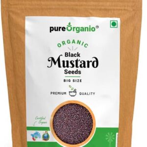 Pure Organio Organic Black Mustard Seeds - Rai Big - Ba...