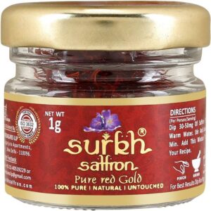 SURKH Saffron - 1 Grams - Premium Pack - 100% Pure I Na...
