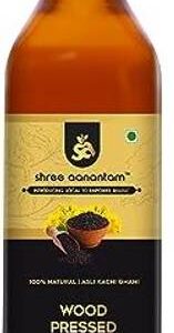 SHREE AANANTAM Wood Pressed Mustard Oil - 1L |Cold Pres...
