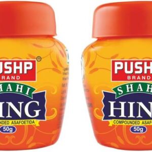 Pushp Brand Hing/Asafoetida Jar (Pack of 2, 50g in each...
