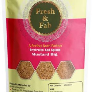 Fresh & Fab Masala Yellow Mustard- Big (Peeli Sarson) -...
