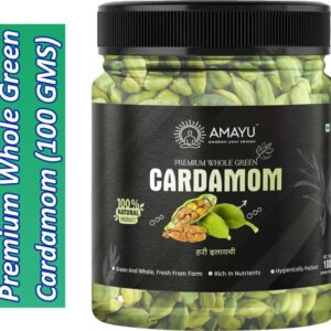 AMAYU Premium Fresh Whole Green Cardamom | Hari Elaichi...