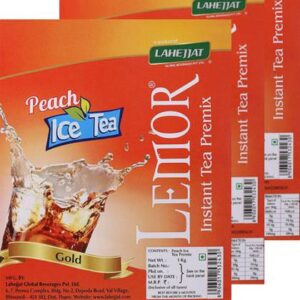 Lemor Peach Instant Premix Ice Tea Pack of 3 Peach Iced...