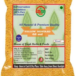 SS520 Organic Yellow Mustard Seeds 100g. Pili Sarson Fo...
