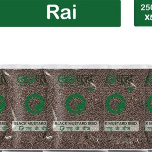 Goshudh Premium Quality Rai/Mustard Seeds pack of 5 250...