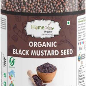 Homeline Organic Black Mustard Seeds 150G (Pack of 3)