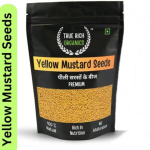 True Rich Organics Premium Yellow Mustard Seeds | Peeli...
