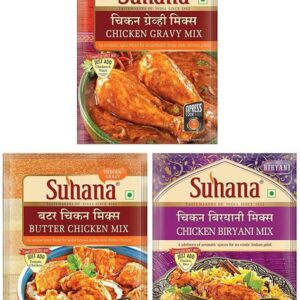 SUHANA Non Veg Combo - Chicken Gravy Mix 80g x 1, Butte...