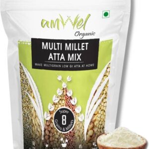 Amwel Organic Multi Millet Atta Mix | 900g x 2 pc | Mak...