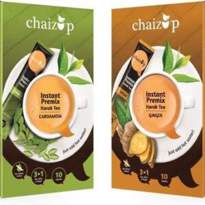 chaizup Instant Cardamom & Ginger Premix Tea - Pack of ...