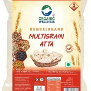 ORGANIC WELLNESS Multigrain Whole Wheat Atta | High Pro...