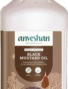 Anveshan Wood Pressed Black Mustard Oil - 2 Litre | Pla...