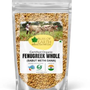 Bliss of Earth Certified Organic Fenugreek seed (Sabut ...