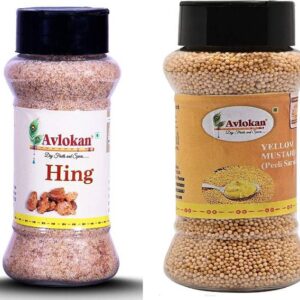 Avlokan Natural Compounded Hing Powder 100g & Natural Y...