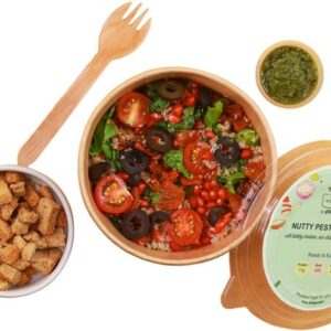 Pluckk Nutty Pesto Salad (Ready to Eat) Cut