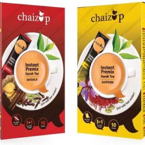chaizup Instant Masala & Saffron Premix Tea - Pack of 2...