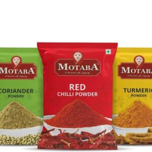 MOTABA Tasty Red Chilli Masala, Turmeric Masala and Cor...