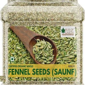 Bliss of Earth 400GM Certified Organic Fennel Seed Saun...