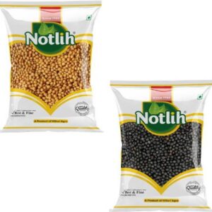 Notlih Black Mustard Seeds 200gm + Yellow Mustard Seeds