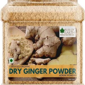 Bliss of Earth Certified Organic Dried Ginger Powder fo...