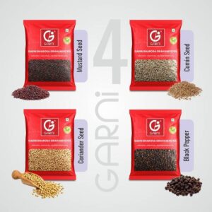 GARNI Foods Cumin Seed + Black Pepper Whole + Coriander...