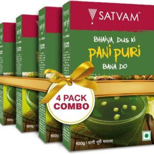 Satvam Panipuri Masala (Pack of 4) | (4 * 100 Grams)