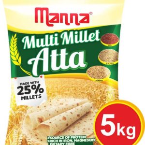 Manna Multi Millet Atta - 5kg - MultiGrain Atta with 25...