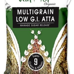 Amwel Organic Multigrain Low GI Atta 5kg - 9 Grains - 7...