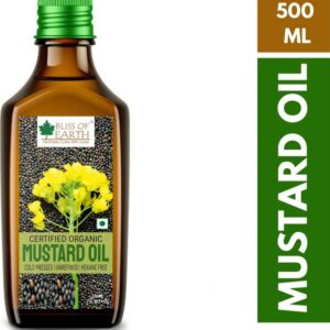 Bliss of Earth 500ML Certified Organic Mustard Oil For ...