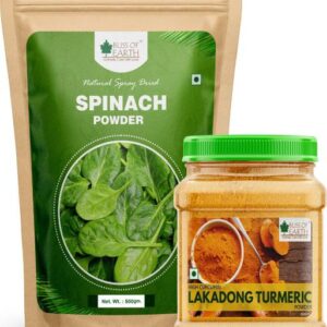 Bliss of Earth 500gm Spinach Powder +Curcumin Certified...