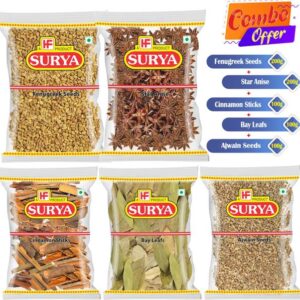 Surya (Cinnamon sticks ,Bay leaf, Ajwain whole) 100g (S...
