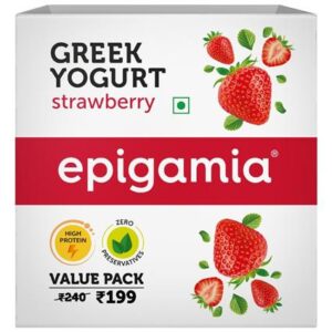 Epigamia Strawberry Greek Yogurt, 8..