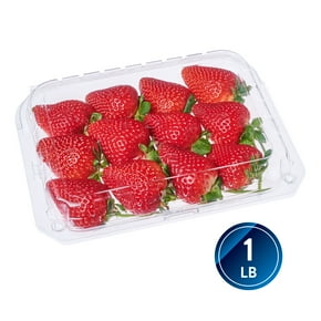 Fresh Long Stem Strawberries, 1 lb Container