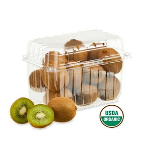 Fresh Organic Green Kiwi, 2 lb Clamshell