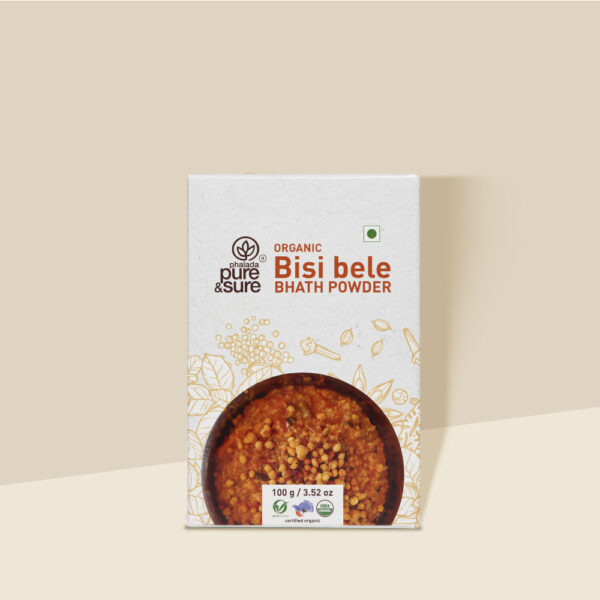 Pure & Sure Organic Millet Bisi Belebath Powder – 200 Gm