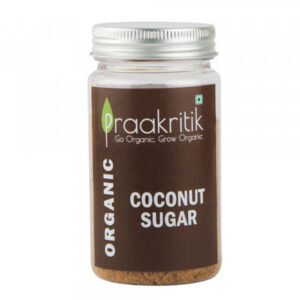 Praakritik Coconut Sugar | Organic Coconut Palm Sugar with No Preservatives - Healthy Natural Unrefined Pure Sugar - Palm Sugar for Baking, 100Gm