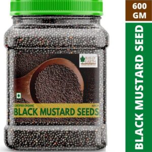 Bliss of Earth 600GM USDA Organic Black Mustard Seeds F...