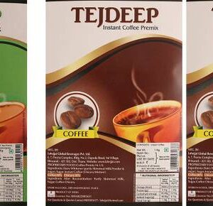 Tejdeep Pack of 3 Insant Ginger Premix Tea and 2 Pack o...