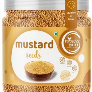 HEAVEN BITES Yellow Mustard Seeds (Rai/Sasive) Whole In...