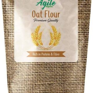 Agile Organic Fine Oats Flour, 1kg | Oats Atta | Gluten Free Flour/Atta