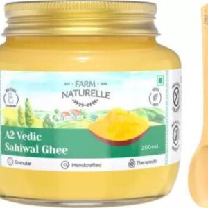 Farm Naturelle Pure Desi Cow Ghee from A2 Milk Ghee Glass Bottle
