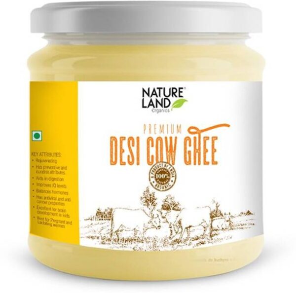 Natureland Organics Premium Cow Ghee Plastic Bottle