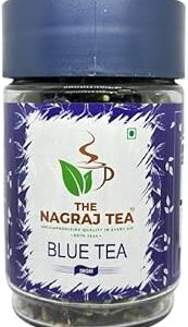 THE NAGRAJ TEA Blue Tea-Butterfly Pea Flower Tea -Plant Based |Anti Oxidant Rich| Caffeine Free - Detox Tea - Flower Based |Herbal Tea |Non-GMO - Vegan