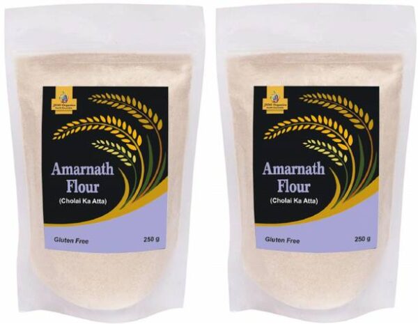 Jioo Organics Pack of 2 Amarnath Flour Gluten Free | Rajgiri Atta | Rajgira Flour | Ramdana