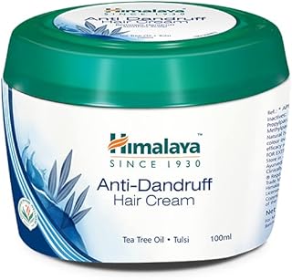 Himalaya Anti-Dandruff Hair Cream | Removes & Prevents Dandruff | Non Sticky Oil Replacement Hair Cream | Soothes Scalp | With Tea Tree Oil & Tulsi | For Women & Men | 100ml