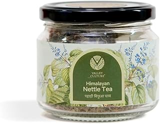 Valley Culture Nettle Tea | Aromatic Herbal Infusion Tea 40gm, With Sweet Cardamom, Ginger & Lemongrass, Hand-picked Nettle Leaves from the Himalayas, Caffeine-free Calming Tea for Relaxation